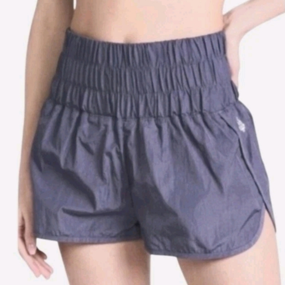 Free People Movement Womens Purple Way Home Athletic Running Light Shorts S